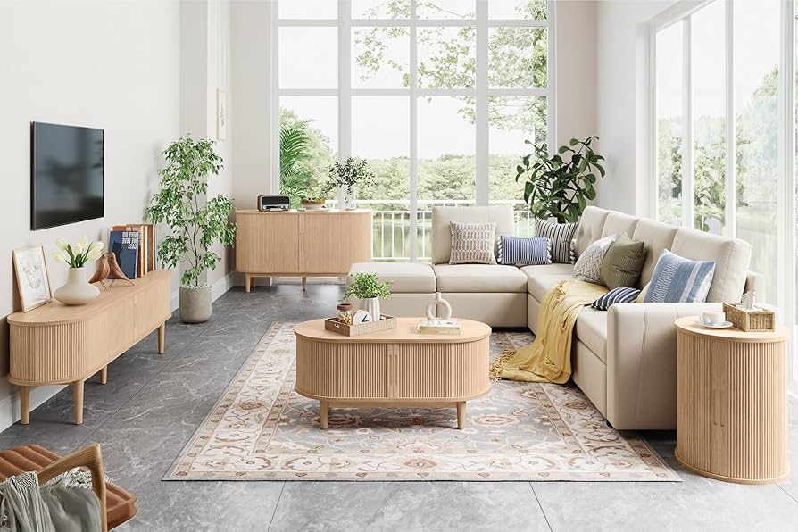 MULTI LOW TABLE-F 115cm x 60cm オールブラック Amazon.com: Tribesigns Coffee Table Square LED Center Table